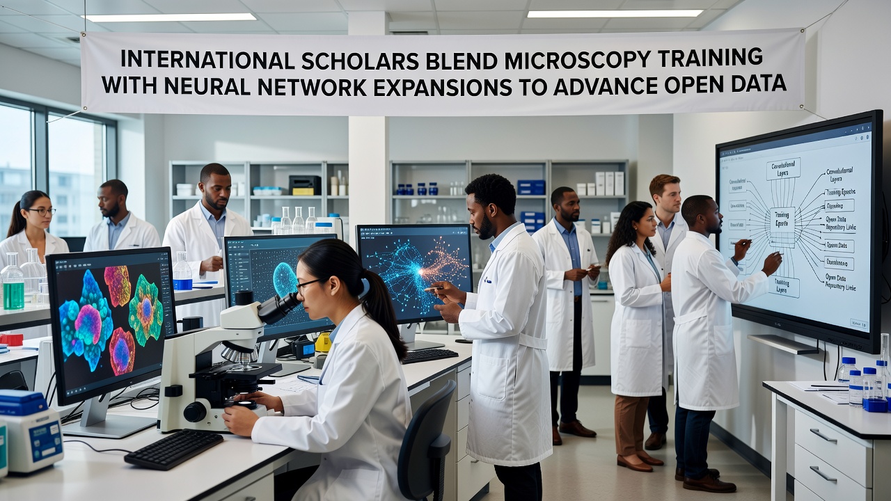 Neural network interface displaying processed microscopy images of soil particles and water contaminants